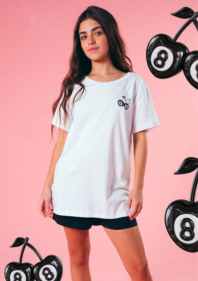 VER. PIJAMA TEENS REMERA ESTAMPADA Y SHORT LISO