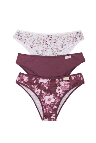 PACK X3 VEDETINA DE ALGODÓN Y LYCRA ESTAMPADA &quot;LIBERTY&quot;