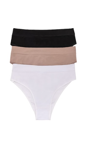 PACK X3 TIRO CORTO CON CINTURA DE ALGODÓN Y LYCRA