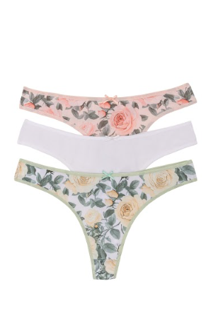 PACK X3 COLALES ESPECIAL ESPAMPADA DE MICROFIBRA "ROSAS"