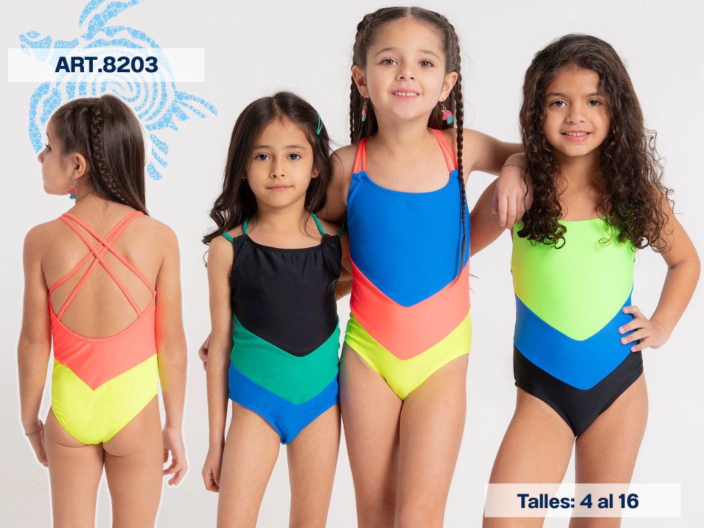 VER. MALLA ENTERA NENA LISA CON RECORTES