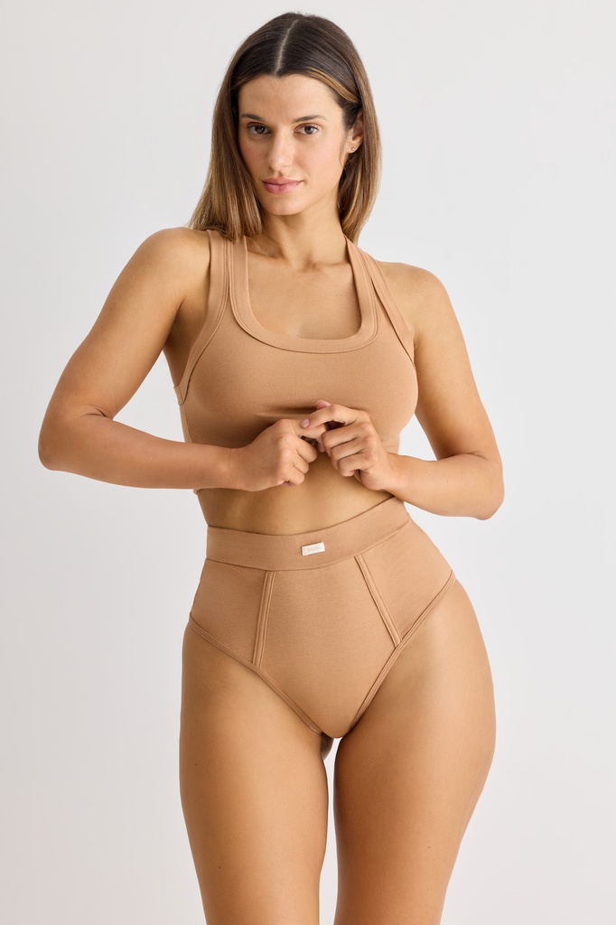 PACK X 1 CULOTTE TIRO ALTO DE ALGODÓN Y LYCRA