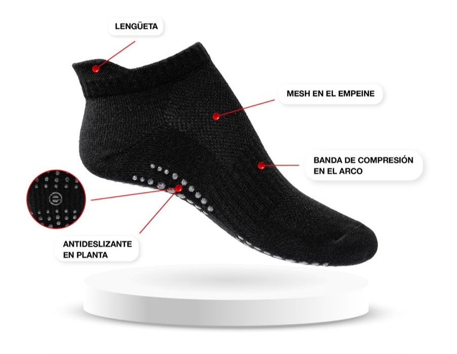 MEDIA SOQUETE DAMA ANTIDESLIZANTE ALG. LISA