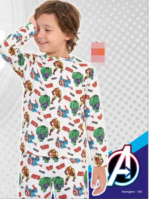 DESCUENTO 10% LIQUIDACION DE TEMPORADA! INV. PIJAMA GAMUZADO SUBLIMADO "AVENGERS"