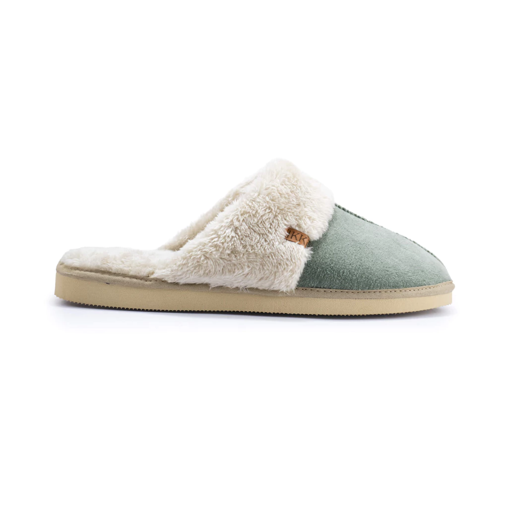 DESCUENTO 10% LIQUIDACION DE TEMPORADA! IINV. PANTUFLA HOMBRE DE PLUSH CON VIVO Y PLANTILLA DE CORDERITO apta para lavar en lavarropas