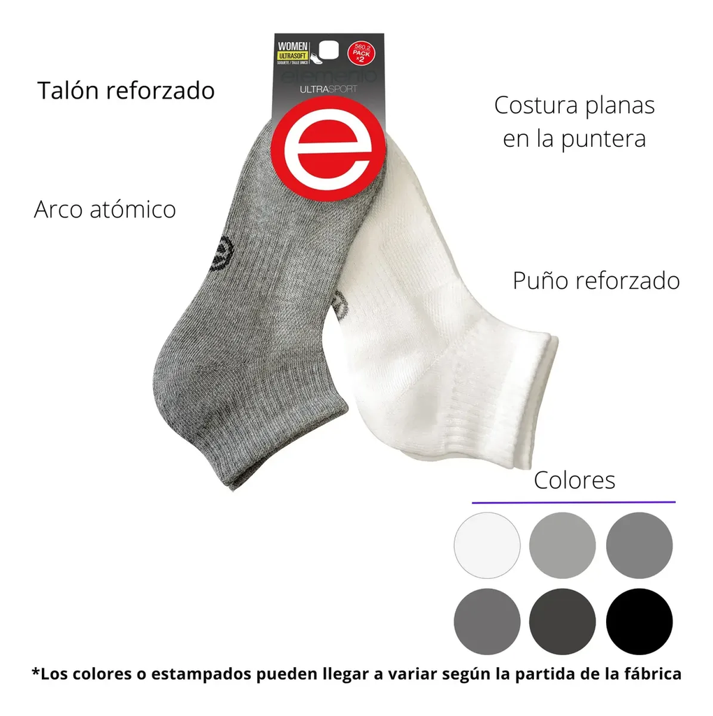 PACK X2 SOQUETE DAMA ULTRA SOFT CON TOALLA EN PLANTA