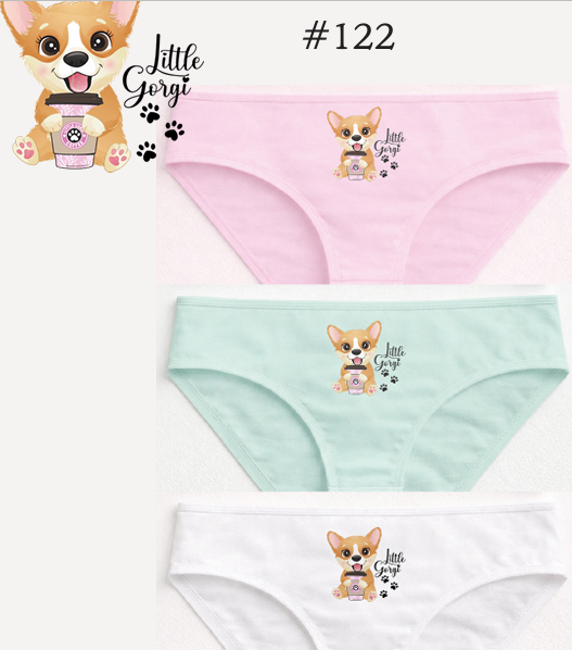 PACK X3 BOMBACHA DE NENA DE ALGODÓN Y LYCRA CON ESTAMPA LOCALIZADA