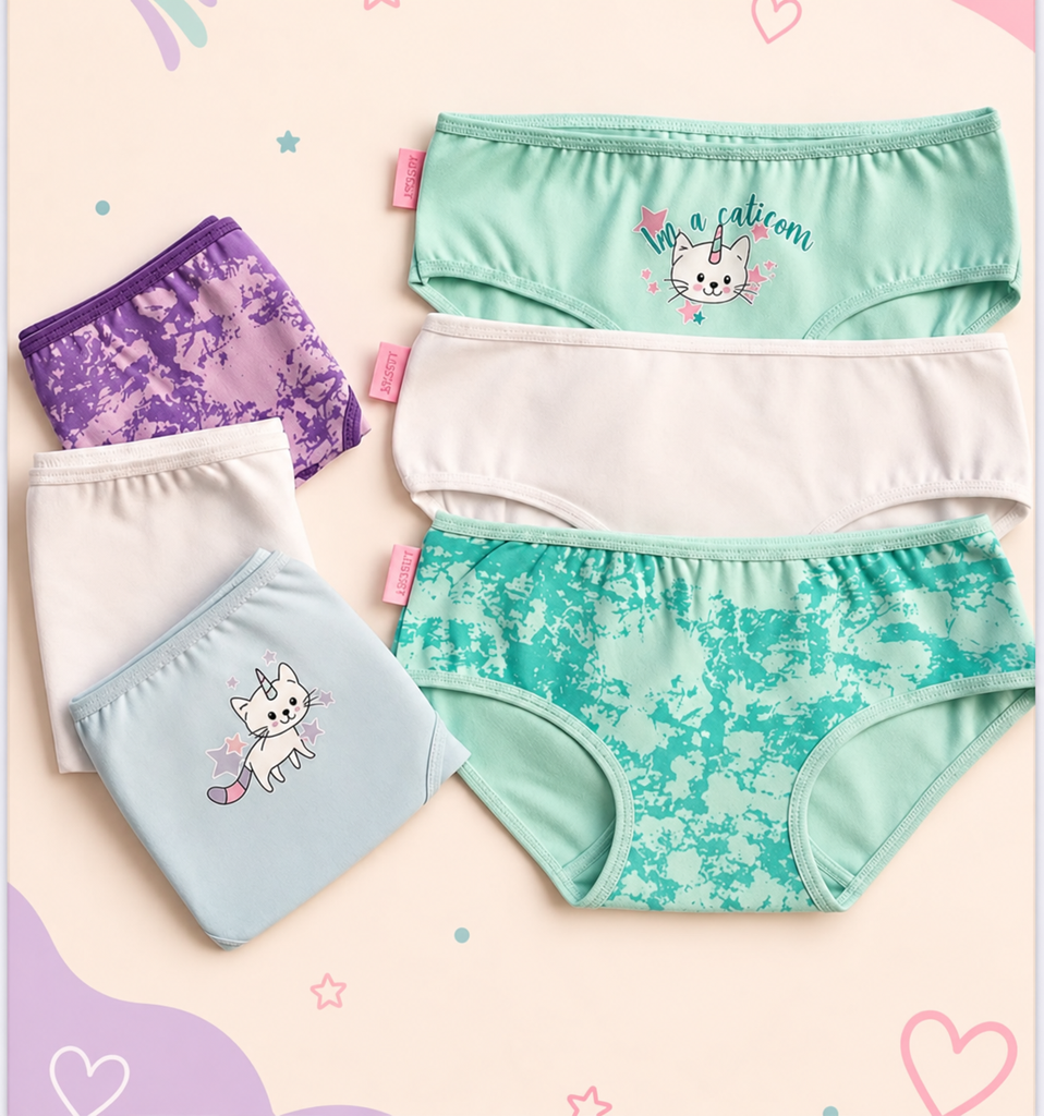 PACK X3 BOMBACHA NENA ESTAMPADA DE ALGODÓN Y LYCRA