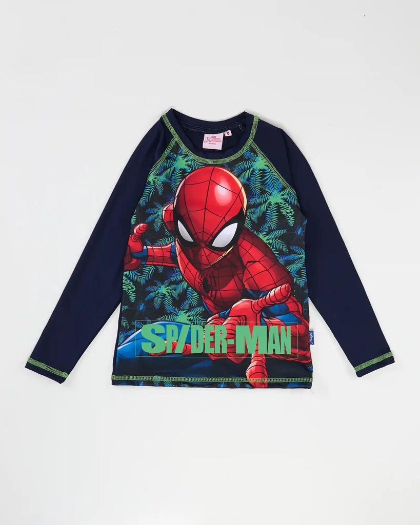 VER. REMERA CON PROTECCION UV DE MICROFIBRA "SPIDER MAN"