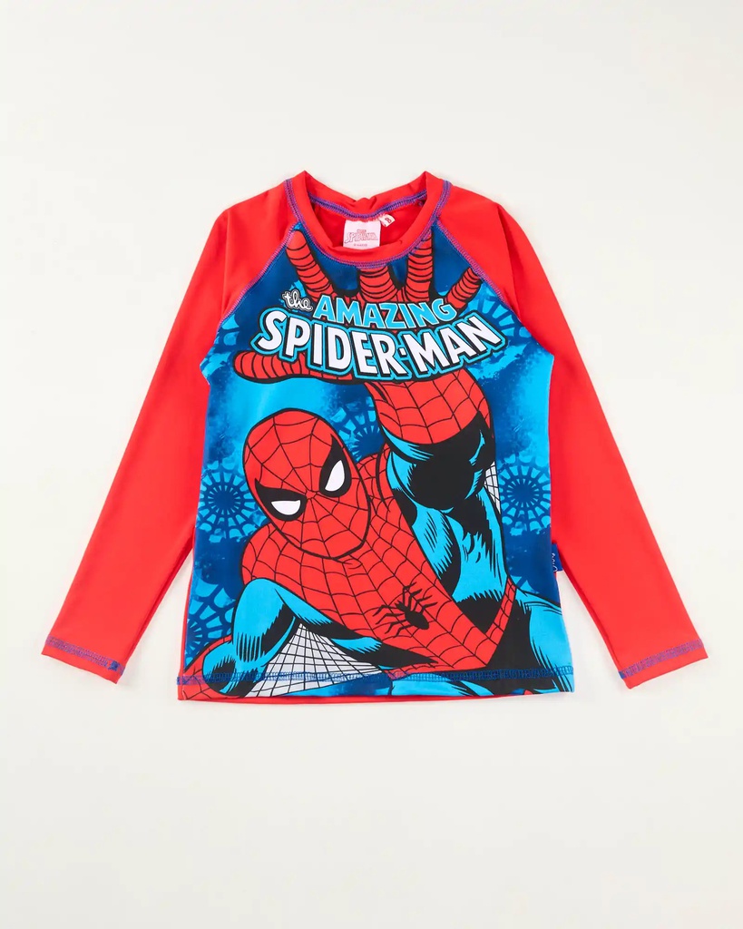 VER. REMERA CON PROTECCION UV DE MICROFIBRA "SPIDER MAN"