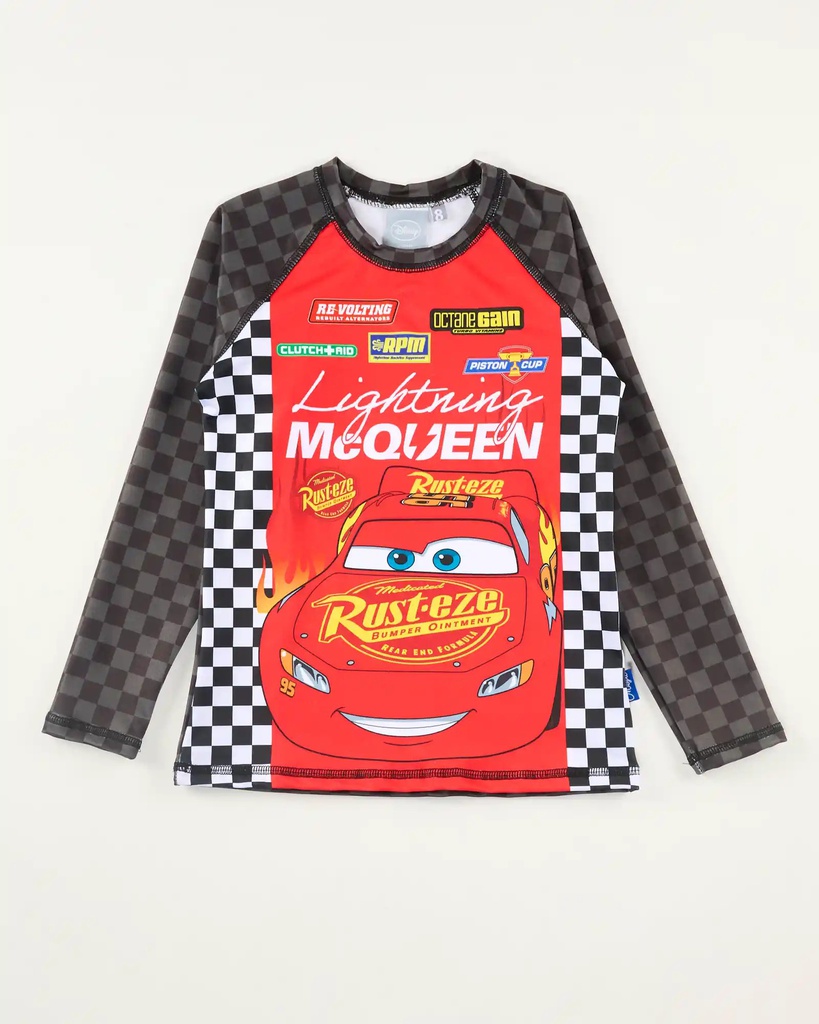 VER. REMERA CON PROTECCION UV DE MICROFIBRA "CARS"