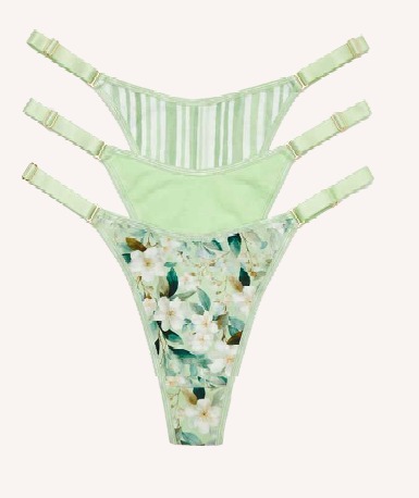 PACK X3 REGULABLE DE ALGODÓN Y LYCRA ESTAMPADA "BOTANICAL"