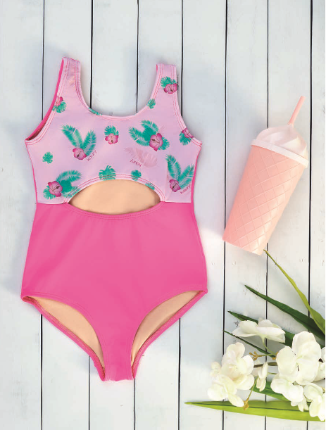 MALLA ENTERIZA DE NENA LISO Y ESTAMPADO