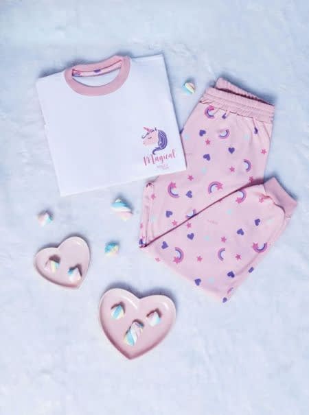 LIQUIDACION ! - INV. PIJAMA NENA MAGICAL ARCOIRIS