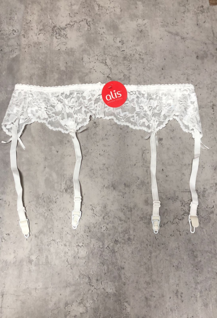 PORTALIGAS DE LYCRA Y PUNTILLA