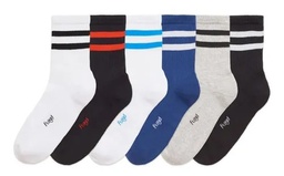 [FLO1420] MEDIA TENIS CON "2 RAYAS" PLANTILLA TOALLA