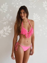 [NAIF346] BLACK !  -15% ! MALLA CORPIÑO TRIANGULO SOFT C/ FLECOS