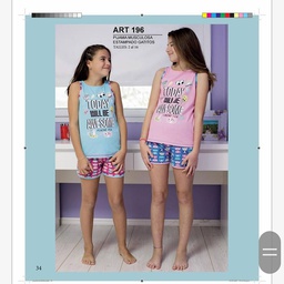 [PIA196] VER. NENA PIJAMA JERSEY CON ESTAMPA