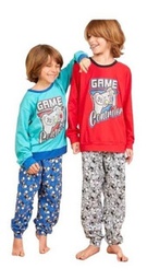[MAR8020] LIQUIDACION ! - INV. PIJAMA INTERLOCK ESTAMPADO "JOYSTICK"