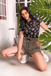 [SHE5192] OFERTON! - VER. REMERA ESTAMPA MARGARITAS