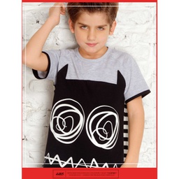 [MKP4585] VER. PIJAMA VERANO DE NENE REMERA M/C ESTAMPADA Y SHORT ALG.