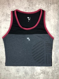 [MK710002] OPORTUNIDAD!!! MK SPORT MUSCULOSA DEPORTIVA DE LYCRA LISO COMBINADO