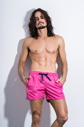 [LODS224] VER. MALLA  TRAJE DE BAÑO DE HOMBRE LISO CON CORDÓN A CONTRATONO