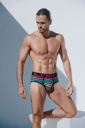[LM786] OFERTON! - SLIP PROMO RAYADO MULTICOLOR