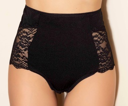 [TRE351] BOMBACHA ALTA - TRUSA DE TRICOT Y PUNTILLA