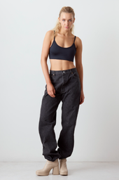 [BGX1712] CORPIÑO TOP CON BRETEL FINO SIN TAZA DE MICROFIBRA DOBLE