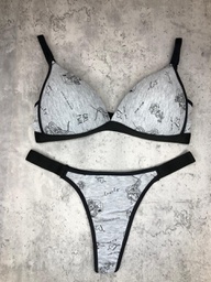 [LOV6141] CONJUNTO DAMA TRIANGULO SOFT ALGODON ESTAMPADO C/C