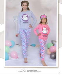 [MAR6056]  INV. PIJAMA INTERLOCK "CORAZONES"