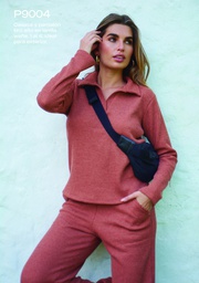 [ANDP9004] LIQUIDACION ! - INV. PIJAMA TERMICO BUZO M/L Y PANTALON TIRO ALTO DE LANILLA WAFLE