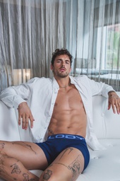 [LM742] BOXER LISO DE  ALG.LYCRA C/ELASTICO PERSONALIZADO