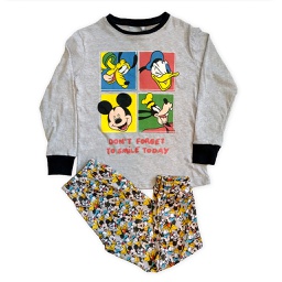 [DIS80092] LIQUIDACION ! - INV. PIJAMA DE JERSEY MODAL ML ESTAMPADO "MICKEY" Y PANTALON SUBLIMADO