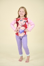 [DIS82269]   INV. PIJAMA ML SUBLIMADO "PRINCESAS SIRENITA ARIEL" DE JERSEY MODAL
