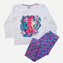 [DIS82294] DESCUENTO 10% LIQUIDACION DE TEMPORADA!  INV. PIJAMA ML DE JERSEY ESTAMPADO "PRINCESAS SIRENITA ARIEL"