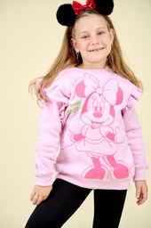 [DIS82395] LIQUIDACION ! - INV. BUZO DE FRISA CR ESTAMPADO &quot;MINNIE&quot; CON VOLADOS