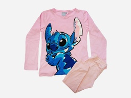 [DIS85017] LIQUIDACION ! - INV. PIJAMA DE JERSEY ML CON ESTAMPA &quot;STITCH&quot; Y PANTALON LISO