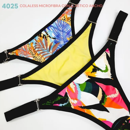 [VTG4425] PACK X 3 COLALES DE MICROFIBRA ESTAMPADA CON ELASTICO ANCHO