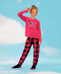 [ELE2483/E] DESCUENTO 10% LIQUIDACION DE TEMPORADA!  INV. PIJAMA PANTALON PILU CUADRILLE