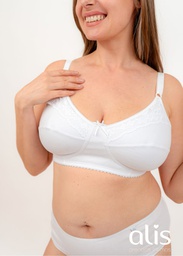 [ALIS794] CORPIÑO REDUCTOR ALGODÓN CON DETALLE EN PUNTILLA