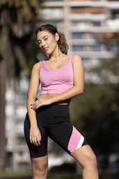 [SHE6461M] VER. CALZA BIKER CON RECORTES COMBINADA