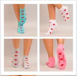 [MKS62014] MEDIA SOQUETE DAMA "LOVELY" CORAZONES SAN VALENTIN