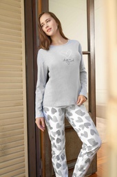 [LEN25365/E] INV. PIJAMA ESTAMPADO &quot;CORAZONES&quot;