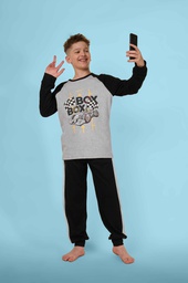 [LEN25961/G] INV. PIJAMA ESTAMPADO &quot;BOX&quot;