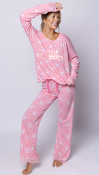 [SP11741] DESCUENTO 10% LIQUIDACION DE TEMPORADA! INV. PIJAMA DAMA DE ALGODON ESTAMPADO SIN PUÑO