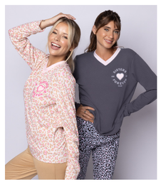 [SP11742] DESCUENTO 10% LIQUIDACION DE TEMPORADA! INV. PIJAMA DAMA DE ALGODON ESTAMPADO PRINT