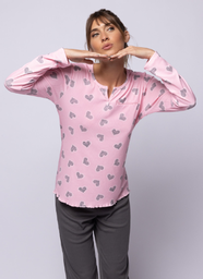 [SP11747] DESCUENTO 10% LIQUIDACION DE TEMPORADA! INV. PIJAMA DAMA REMERA DE MORLEY Y PANTALON LISO