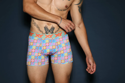 [XY1425] BOXER ESTAMPADO DE ALGODÓN Y LYCRA "TENIS"